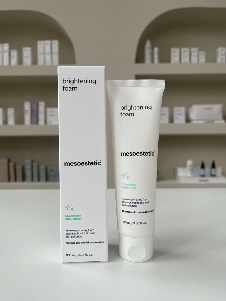 Mesoestetic brightening foam | Een romige reiniger | Verwijderen van onzuiverheden en make-up, werkt verhelderend | Voor 15:00 besteld, dezelfde dag verzonden!