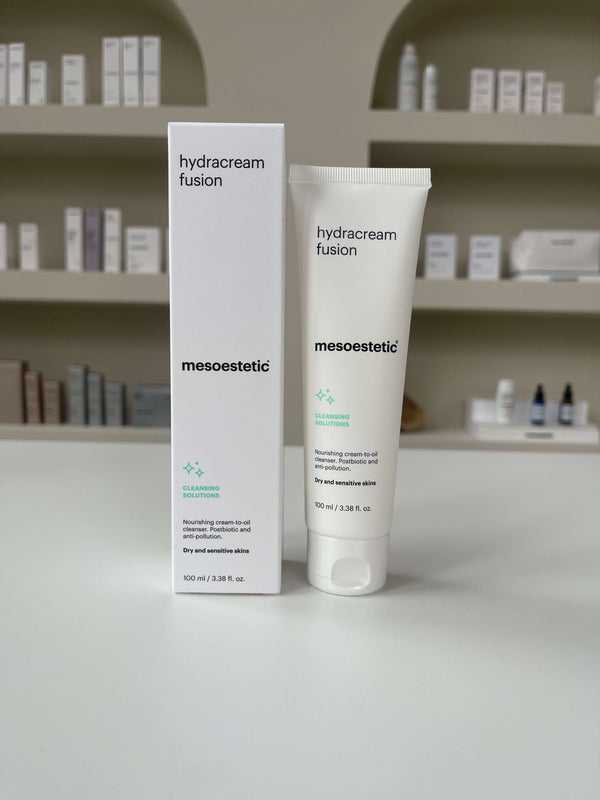 Mesoestetic hydracream fusion | Een reinigende gezichtscrème die tijdens het gebruik zal worden omgezet in een olie, voor het verwijderen van onzuiverheden en make-up. Balancerend, anti-pollutie en hydraterend | Voor 15:00 besteld, dezelfde dag verzonden!